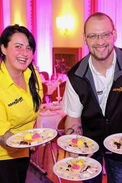 Nadja Simon und Mike Fritzsch erlebten mit ihrer Hofkäserei Ballpremiere. 