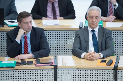 Wirtschafsminister Martin Dulig (SPD) und Ministerpräsident Stanislaw Tillich (CDU).