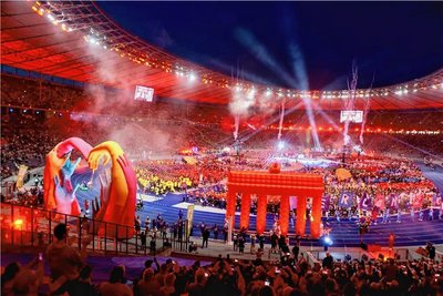 Eine fantastische Show konnte das Org-Team der Gastgeberstadt Auerbach im Stadion Berlin miterleben.