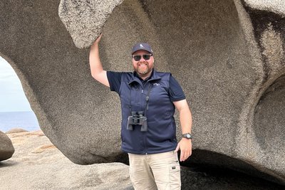 Adam Houchin ist Football-Coach und Tourguide auf Kangaroo Island.