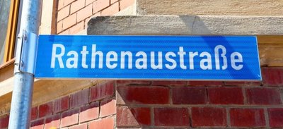 Auch in Werdau gibt es eine Rathenau-Straße. 