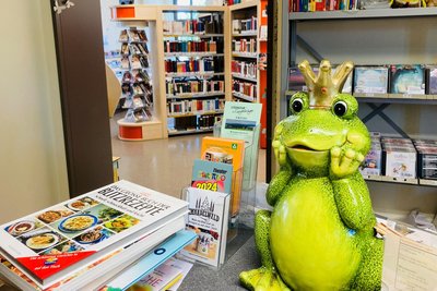Blick in die Bibliothek Lugau. Bücher über Bücher – doch das Lesen als Kulturtechnik geht laut deren Leiterin immer mehr verloren.