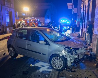 Eines der in den Unfall verwickelten Autos