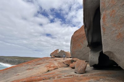 Die „Remarkable Rocks“ gehören zu den Hauptattraktionen des Flinders-Chase-Nationalparks.