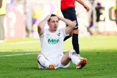 „Wir haben manchmal zu lang gebraucht, manchmal die falschen Entscheidungen getroffen“: Marcel Bär freut sich über eine insgesamt gute Entwicklung beim FC Erzgebirge Aue. Foto: Picture Point