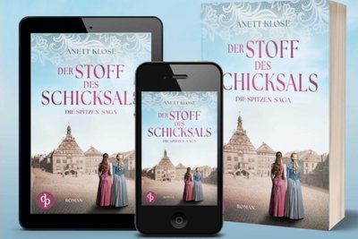 „Der Stoff des Schicksals“ ist der erste Band der Spitzen-Saga.