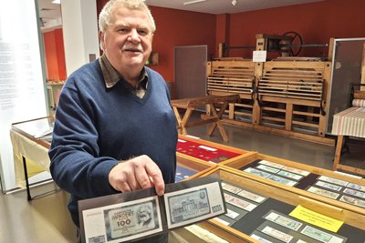 Werner Müller gehört seit vielen Jahren zu den Flöhaer Münzfreunden