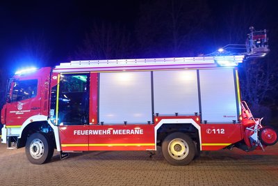 Die Feuerwehr in Meerane hat ein neues HLF 20 erhalten. Kosten für die Anschaffung: rund 600.000 Euro.