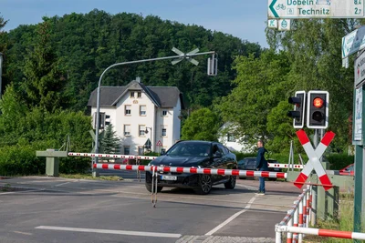 Die Strecke zwischen Döbeln und Leisnig ist seit dem Unfall gesperrt.