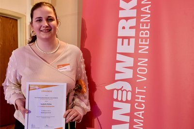 Benötigt viel Einfühlungsvermögen: Isabelle Köthe ist Landessiegerin im Bestattungshandwerk geworden.