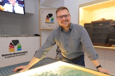 Äußert sich zurückhaltend: Steve Ittershagen, Geschäftsführer des Welterbe-Vereins Montanregion Erzgebirge.