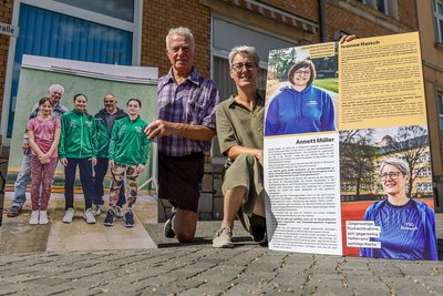 Die Herzen von Günter Leupold und Annett Müller schlagen für den Sport: Für Kindersport, Gewichtheben und Leichtathletik.