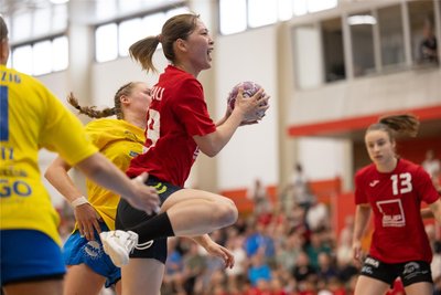 Rückraumspielerin Kaho Nakayama ist einer von sechs Neuzugängen beim BSV Sachsen Zwickau. Am Donnerstag überzeugte die Japanerin mit ihrer Schnelligkeit und Variabilität im Angriff.