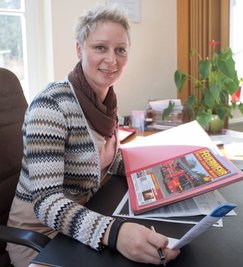 Berit Schiefer (42) ist seit 2013 die Bürgermeisterin von Thermalbad Wiesenbad.