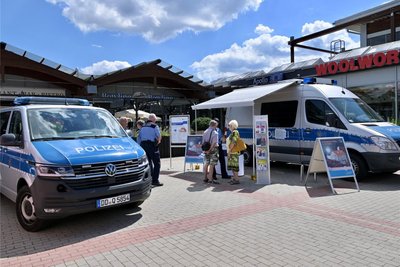 Die Über-Land-Präventionstour hat einen Stopp in Lugau eingelegt.