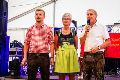 Tim, Petra und Karsten Stölzel begrüßten ihre Gäste nach der coronabedingten Zwangspause.