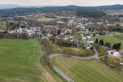 Luftaufnahme von Bad Brambach: Welche Chancen hat der Kurort aus finanzieller Sicht - bei Eingemeindung zum 1. Oktober nach Bad Elster oder weiterer Eigenständigkeit?