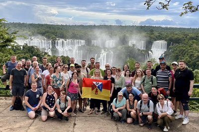 Eines der ersten Highlights der erzgebirgischen Reisegruppe waren die Iguazú-Wasserfälle im Nationalpark an der Grenze zu Argentinien.