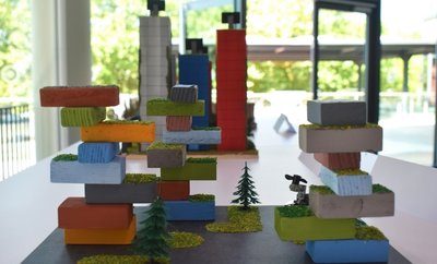 Manuel Görners Entwurf einer Stadtutopie gehört zu den ausgezeichneten Exponaten des "Neues Bauhaus"-Wettbewerbs. 
