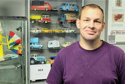 Hätte gern den Traktor gehabt: Kai Silber aus Zwönitz. 
