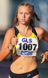 Disziplinkollegin Kylie Garreis wurde mit persönlicher Bestzeit Dritte. Jetzt liegt ihr Fokus ganz bei derU-20-Europameisterschaft im August.
