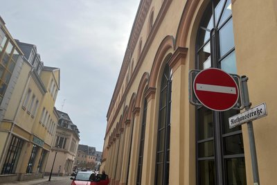 Die Rathausstraße muss wegen Bauarbeiten gesperrt werden.