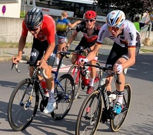Mehrfach gehörte Toni Albrecht (r.) zu Ausreißergruppen. 