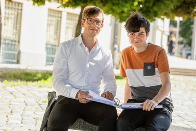 Zwei der acht Gründungsmitglieder des Vogtländischen Israel Vereins (Vois): der Plauener Pfarrer Rico Drechsler (links) und Student Manuel Herold. 