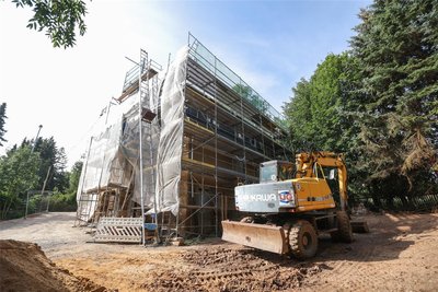 Das Haus, das der Vater des Malers bauen ließ, wird derzeit komplett saniert.