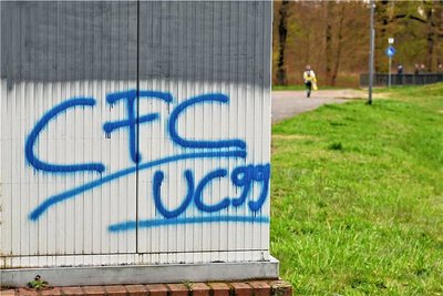 Schaltkästen, wie hier an der Bleiche, werden immer wieder beschmiert. 