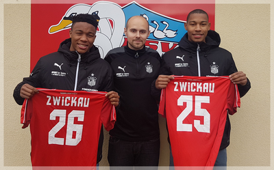 Die Zwillinge Cameron und Coby McGregor werden fortan für den FSV Zwickau spielen.