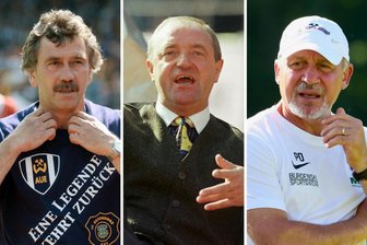 80 Jahre Erzgebirge Aue: Schädlich, Lindemann, Dotchev & Co. – alle Trainer im Überblick - Drei Trainer der langen Vereinsgeschichte: Gerd Schädlich, Lutz Lindemann und Pavel Dotchev.