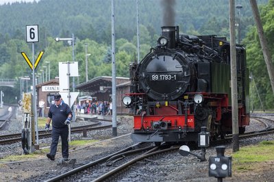 Eisenbahnfest auf dem Bahnhof Cranzahl
