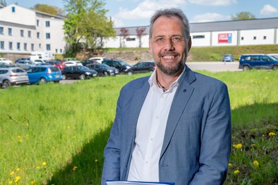 Arne Sigmund gibt Auskunft zum Bürgersaal