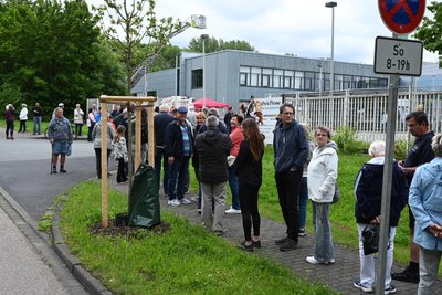 Punkt 10 Uhr öffneten sich die Tore des Druck- und Medienzentrums.