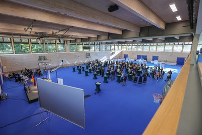 Die Dreifeld-Sporthalle soll größtenteils für Angebote des Uni-Sports genutzt werden.