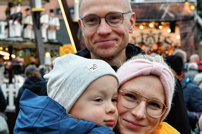 René Hahmann & Marie Seidel - Junge Familie aus Freiberg mit Sohn Fritz:"Zeit mit der Familie und besinnliches Miteinander."