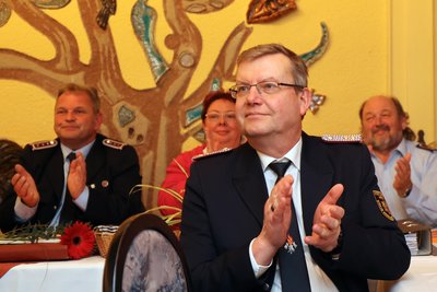Rüdiger Maetzig dankte den Jocketaer Kameraden für ihre Einsatzbereitschaft.
