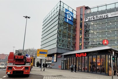 In der Chemnitzer Innenstadt gab es Feueralarm im Parkhaus Am Wall.