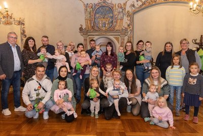 Herzlich willkommen: In Annaberg-Buchholz wurden am Montag wieder Neugeborene begrüßt.