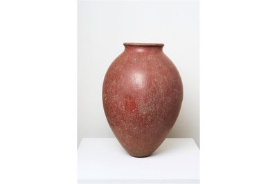 Aufbewahrungsgefäß aus Ägypten aus Prädynastischer Zeit, Naqada-II-Zeit um 3500/3100 v. Chr., zu sehen in der Ständigen Ausstellung "Antike bis Historismus".