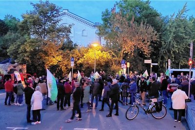 Die Freien Sachsen hatten für Montagabend in Plauen eine Demonstration angemeldet.