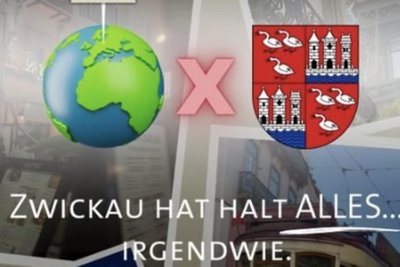 Das Logo der Video-Clips von Luisa Wild: Zwickau braucht sich vor den Global Players nicht zu verstecken.