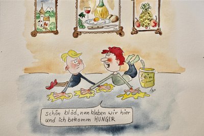 Dinge des Zeitgeschehens inspirieren Frank Schubert für seine Bilder.