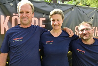 Tino Friedel, Jessica Schlegel und Tobias Thoß (v. li.) vom Verein freuen sich über die Pläne.
