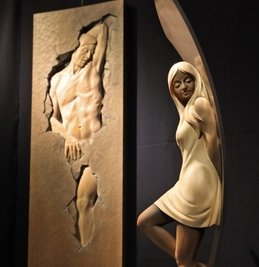 Skulpturen von Robby Schubert. 
