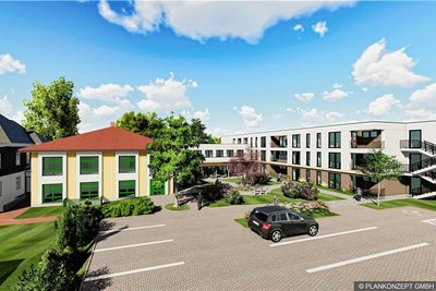 So soll der Neubau des DRK in Brand-Erbisdorf neben der Sozialstation einmal aussehen. 
