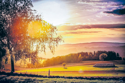 Die schönste Zeit des Tages, wenn die Sonne langsam untergeht", nennt Maik Rolle sein Foto. 