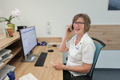 Schwester Simone Siebenhaar ist im Schlaflabor für die Patientenkoordination verantwortlich.