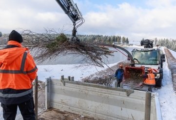 Gegenwärtig laufen Arbeiten an der Talsperre Cranzahl. 